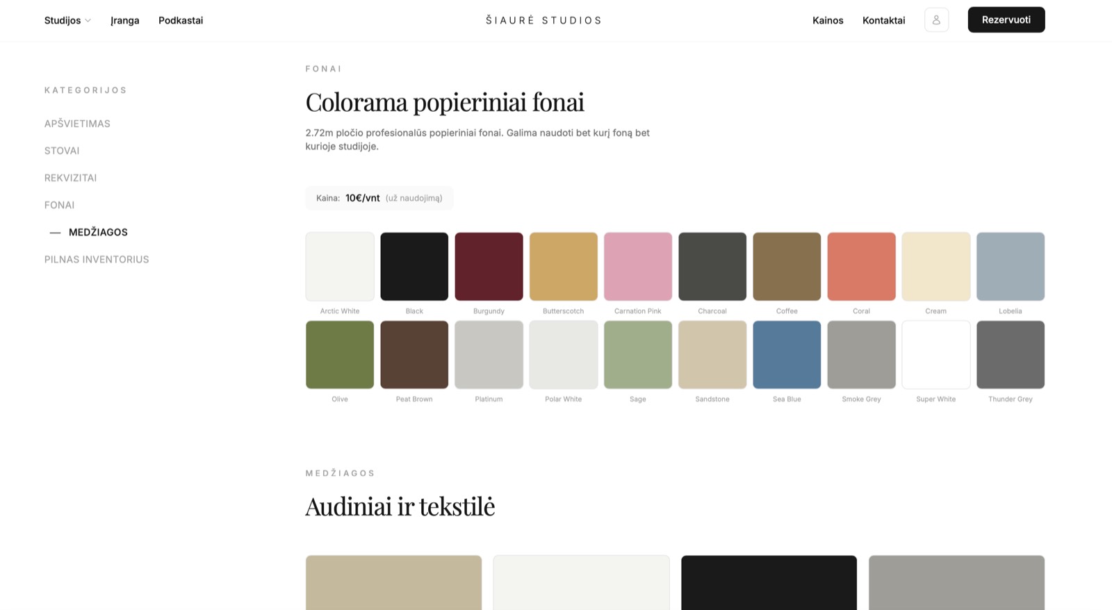 Šiaurė Studios project preview